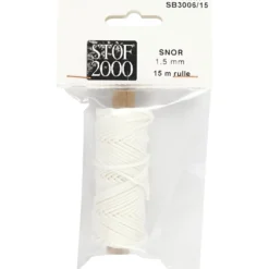 Snor 1,5mm Hvid
