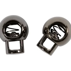 Snorstopper metal 25mm 2stk. Sort metal
