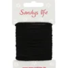 Soft rund elastik 2,5mm, 5m Sort