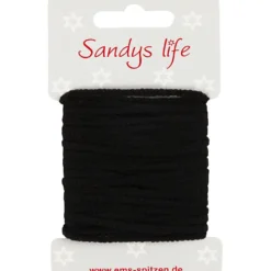 Soft rund elastik 2,5mm, 5m Sort