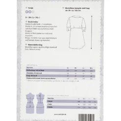 Sonja kjole curved, str. S+-XL+