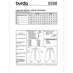 Sovedragt Burda Kids 9298 str. 68-98