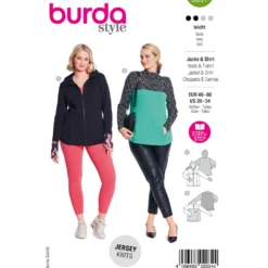 Sports bluse Burda 5691 str. 46-60