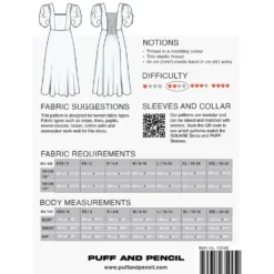 Square Dress with Puff Sleeves