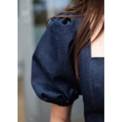 Square Dress with Puff Sleeves