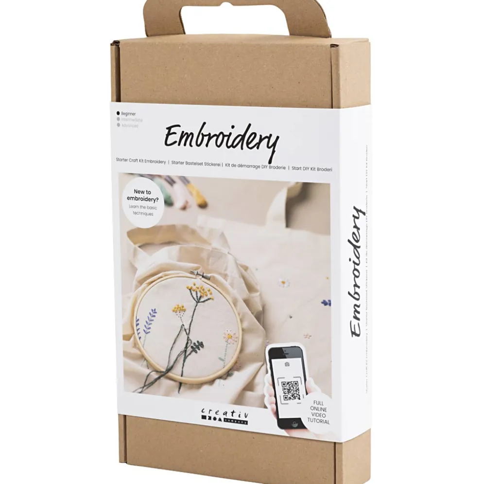 Start DIY Kit Broderi, Blomster