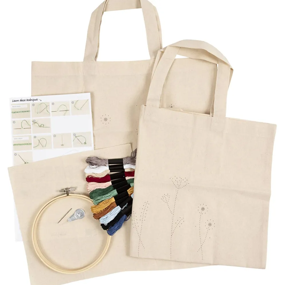 Start DIY Kit Broderi, Blomster