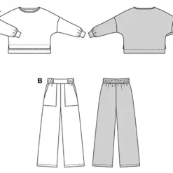 Sæt Burda 5853 str. 34-44