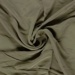 Stone washed viskoseblanding Mørk khaki
