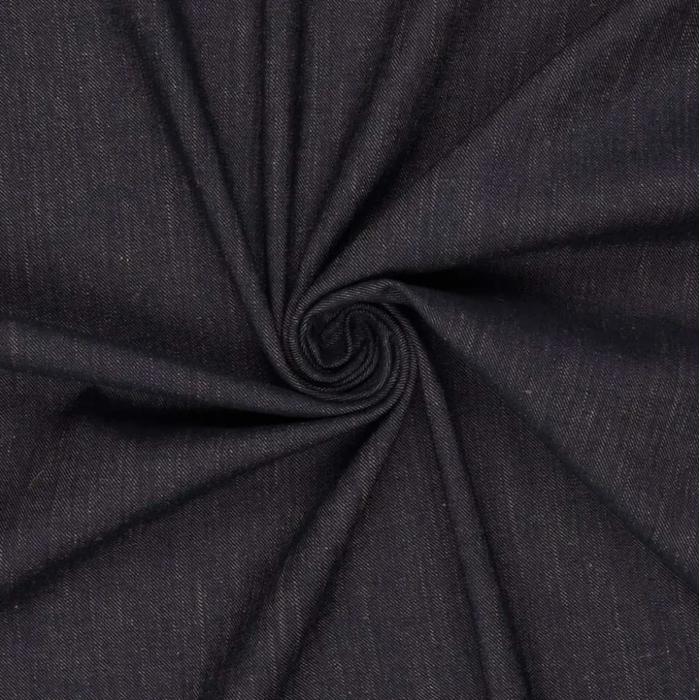Stretch denim m/hør Marine