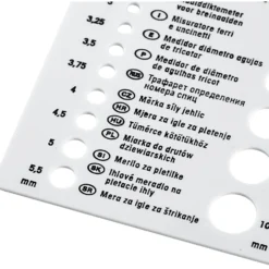 Strikkepinds måler