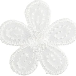 Strygemærke Blomst 2,5 x 2,5cm Fløde
