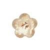 Strygemærke Blomst 5 x 5cm Guld