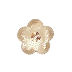 Strygemærke Blomst 5 x 5cm Guld