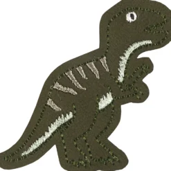 Strygemærke Dinosaur 5,5 x 5,2 cm, Armygrøn