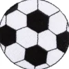 Strygemærke Fodbold Sort 5cm