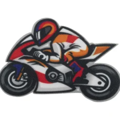 Strygemærke Motorcykel 8 x 6cm Cayenne