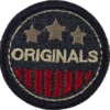 Strygemærke Originals denim Ø 4,8cm Slate blue