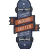 Strygemærke Skater 4,6 x 8cm Blågrå