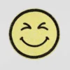 Strygemærke Smiley Ø 8cm Gul