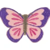 Strygemærke Sommerfugl 5 x 3,5cm Rosa