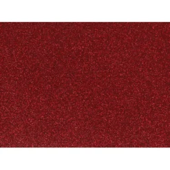 Strygestof glitter 14,8×21 cm Rød