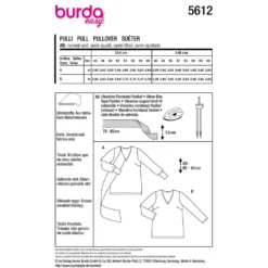 Sweater Burda Curvy str. 46-60