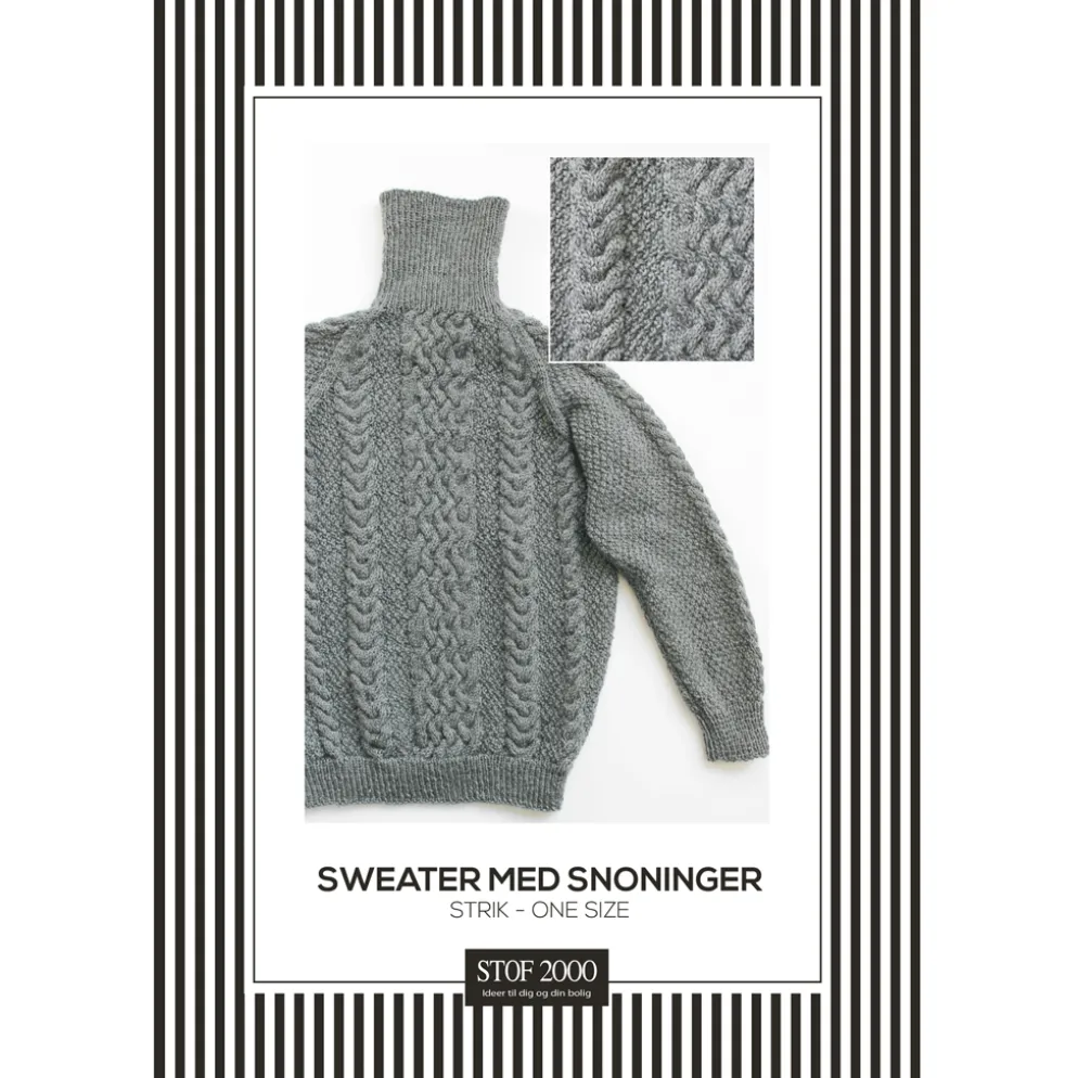 Sweater i one size Strikkeopskrift,