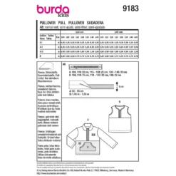 Sweater og Vest Burda Kids str. 104-146
