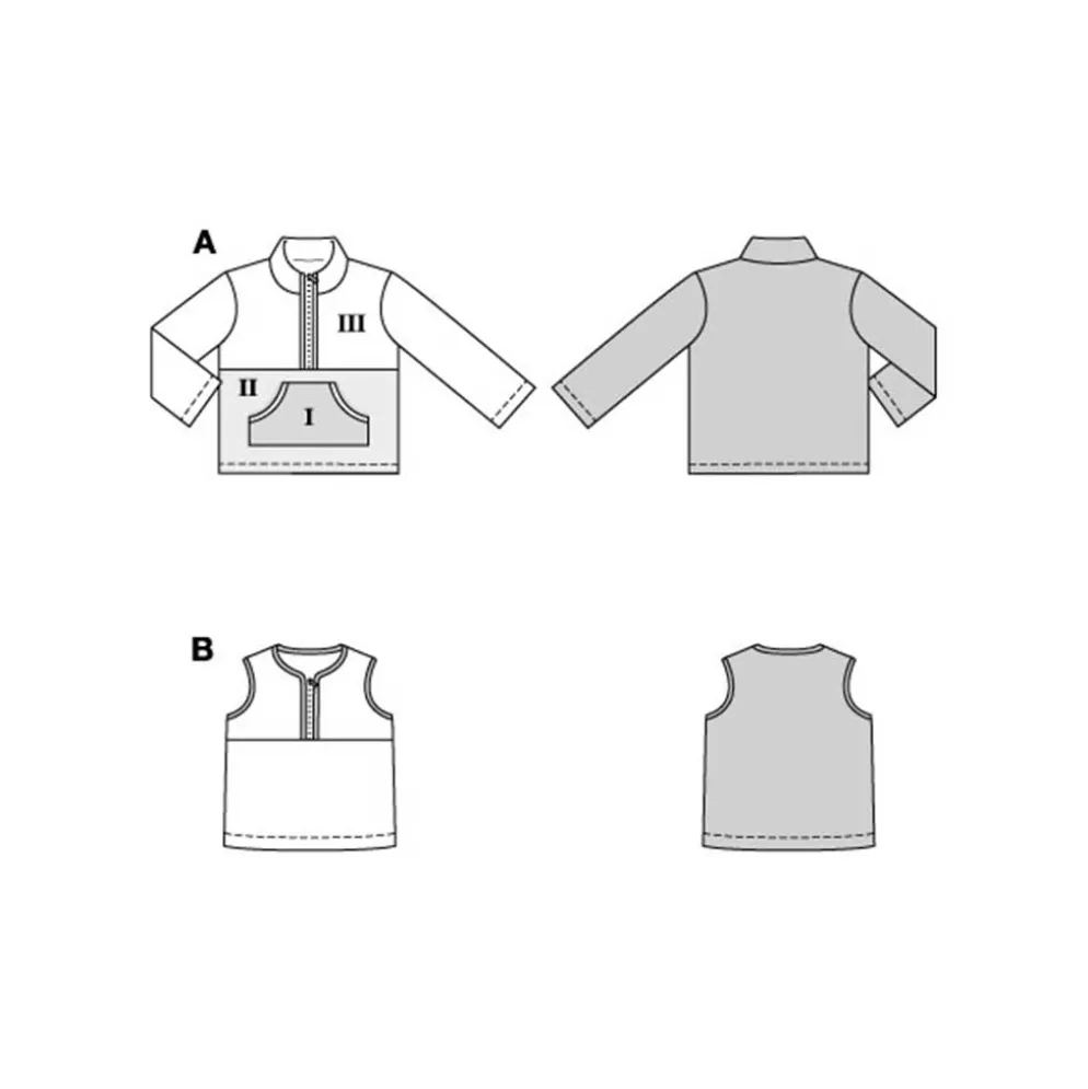 Sweater og Vest Burda Kids str. 104-146