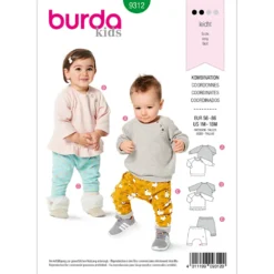 Sweatshirt/bukser Burda Kids 9312 str. 56-86