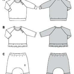 Sweatshirt/bukser Burda Kids 9312 str. 56-86