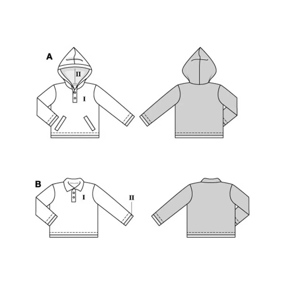 Sweatshirt Burda Kids str. 104-146
