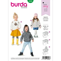 Sweatshirt Burda Kids 9308 str. 92-122