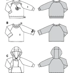 Sweatshirt Burda Kids 9308 str. 92-122