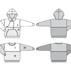 Sweatshirt Burda 9301 str. 122-164