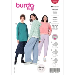 Sweatshirt Burda 5979 str. 34-48
