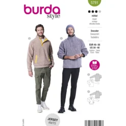 Sweatshirt Burda 5791 str. 46-56