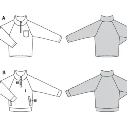 Sweatshirt Burda 5791 str. 46-56