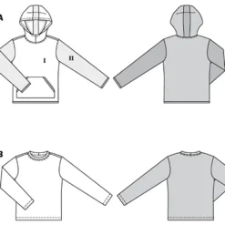 Sweatshirt Burda 6064 str. 44-54