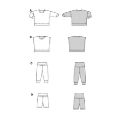 Sweatshirt og Bukser Burda Kids Str. 56-98