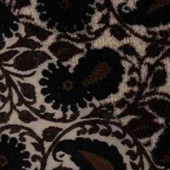Teddy jacquard med paisleymønster Brun