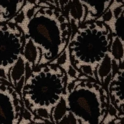 Teddy jacquard med paisleymønster Brun