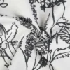 Tekstilvoksdug m/blomster Hvid