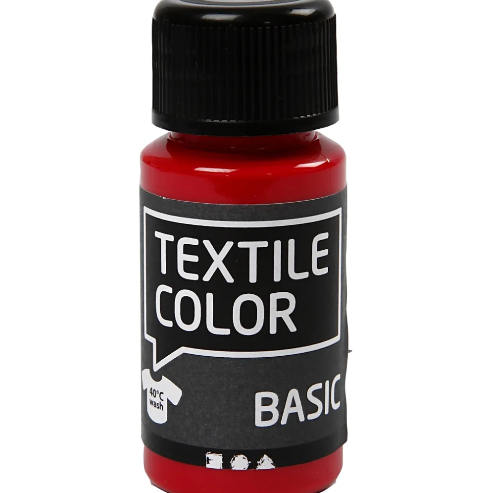 Textile Color 50ml. Primær rød