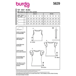 Top Burda 5629 str. 34-44