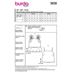 Top Burda 5638 str. 34-44