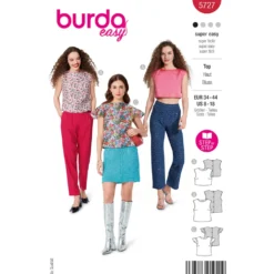 Top Burda 5727 str. 34-44