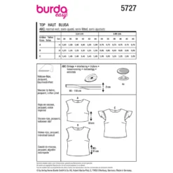 Top Burda 5727 str. 34-44