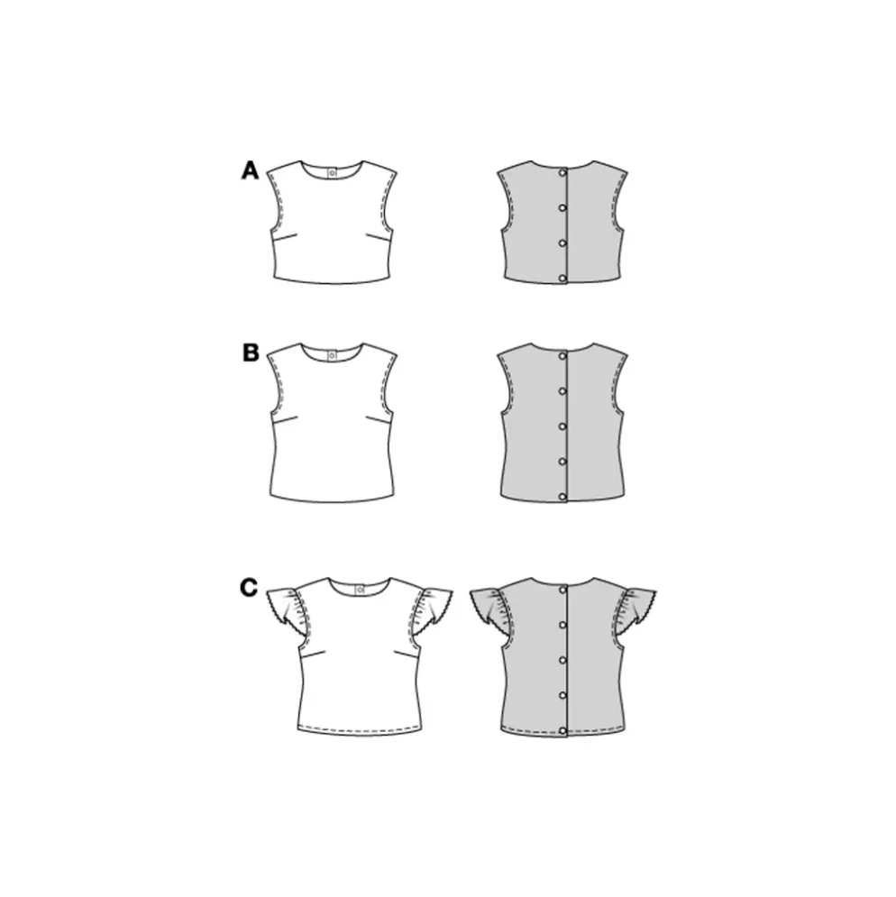 Top Burda 5727 str. 34-44